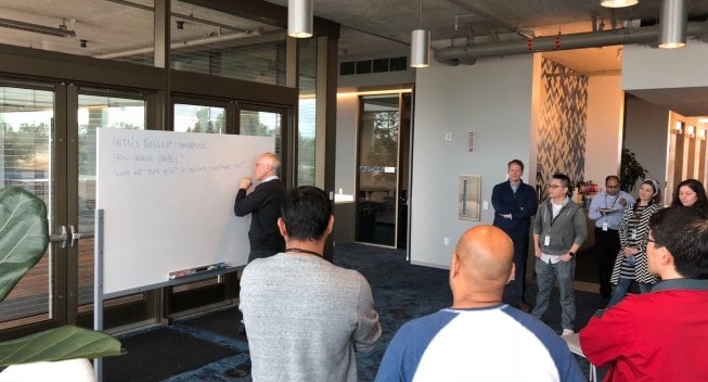 Scott Cook, Intuit founder, brainstorming on day 1 with Applatix team