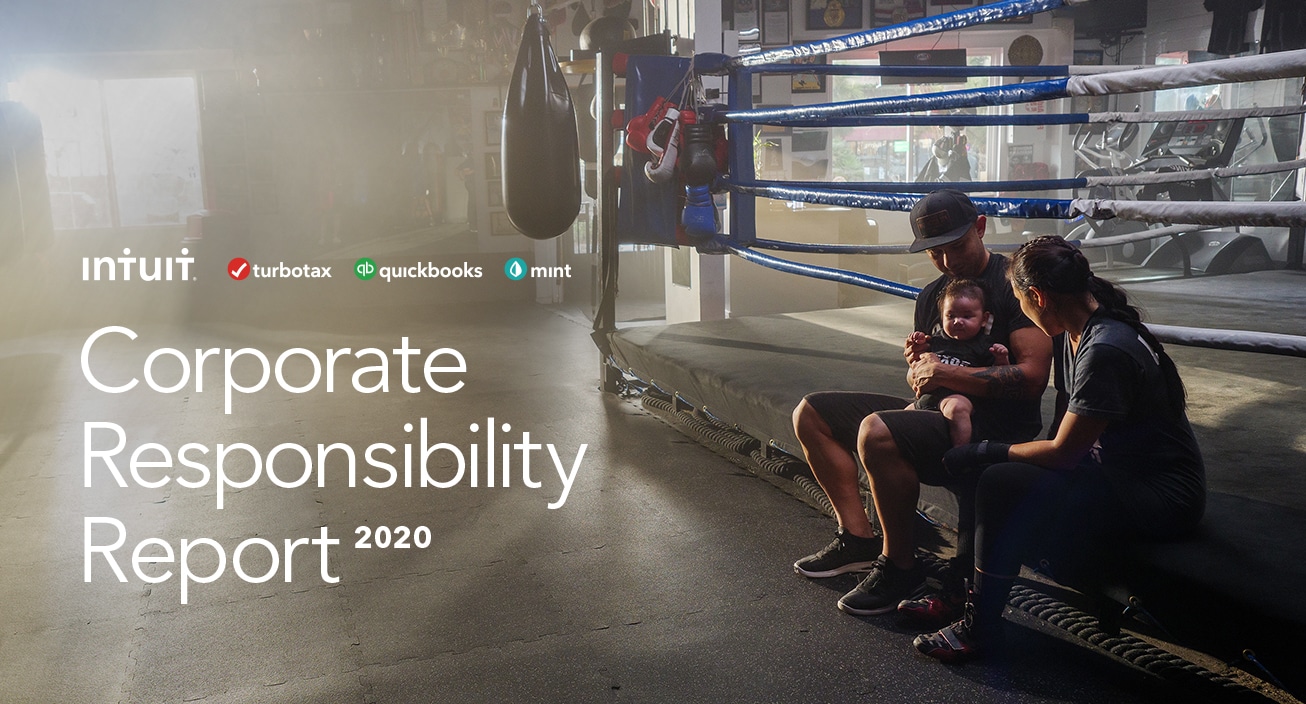 Intuit's 2020 Corporate Responsibility Report Cover Image
