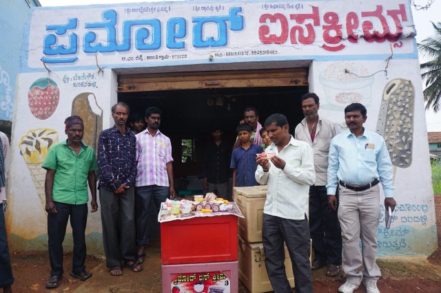 Pramod Ice Cream and employees in India