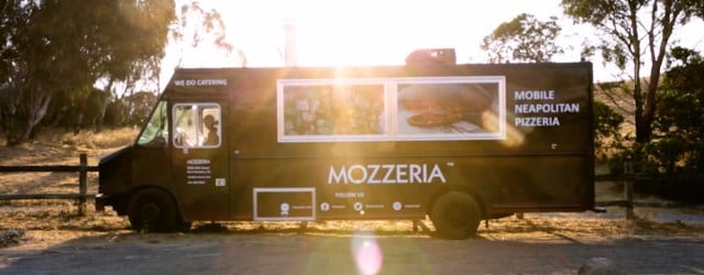 Mozzeria's wood-fired pizza food truck