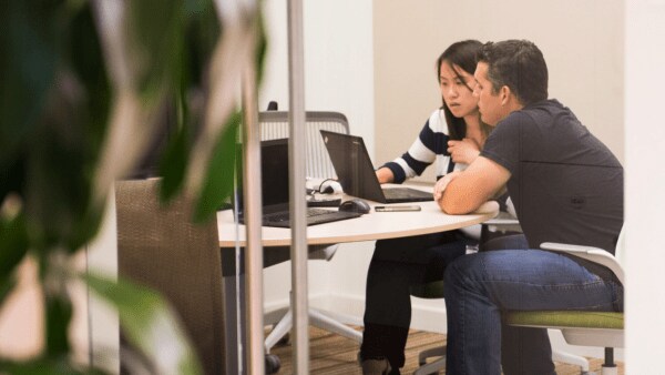 Intuit employees working through a rapid experiment