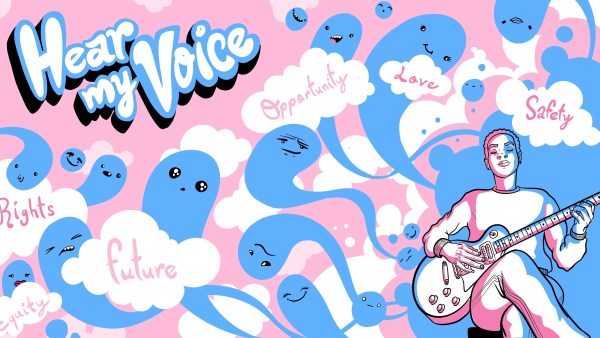 we’ve partnered with Emely Villavicencio, a passionate trans artist, designer, and animation enthusiast, to create a virtual background that everyone can use.