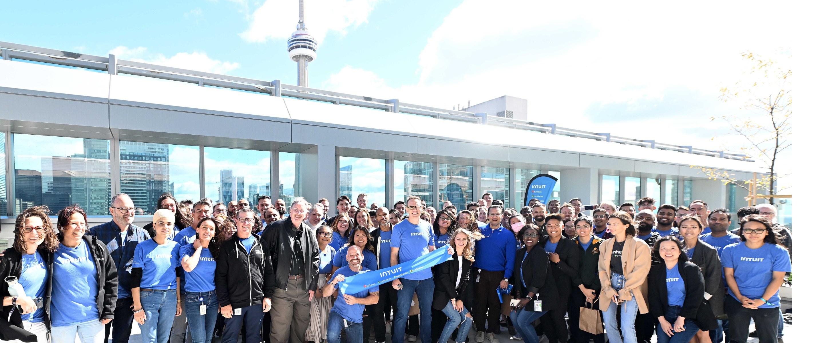 Intuit Canada team at new Canadian headquarters in Toronto's downtown core