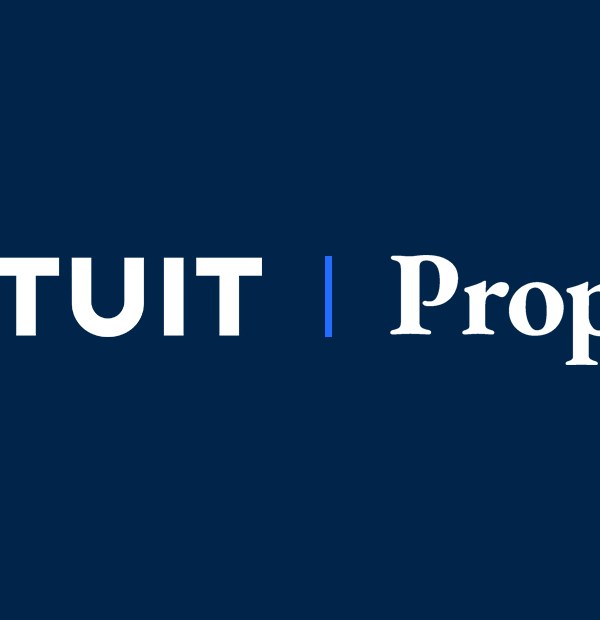 Intuit and Proper Financial logos side-by-side
