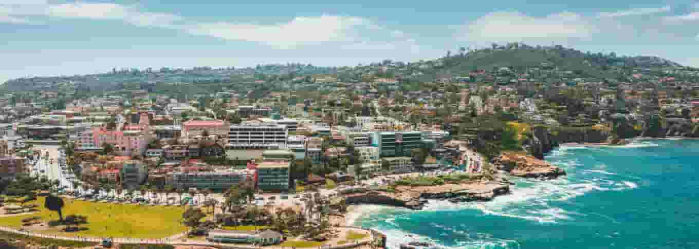 Aerial view of La Jolla California