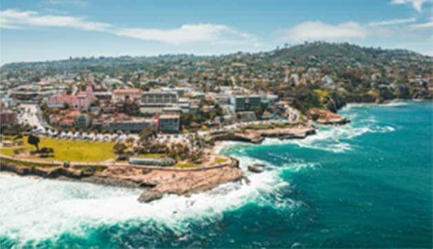 Aerial view of La Jolla, California