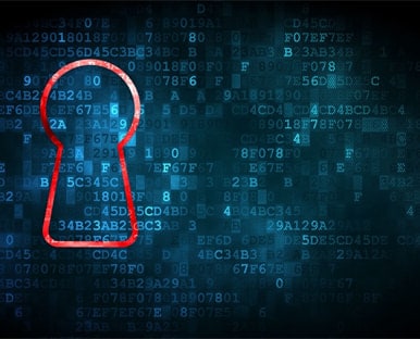 Data flow behind a key hole