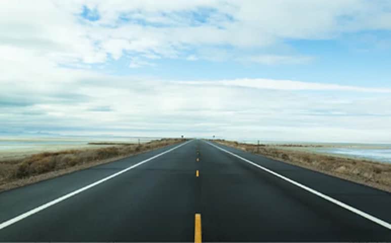 Image of an empty road.