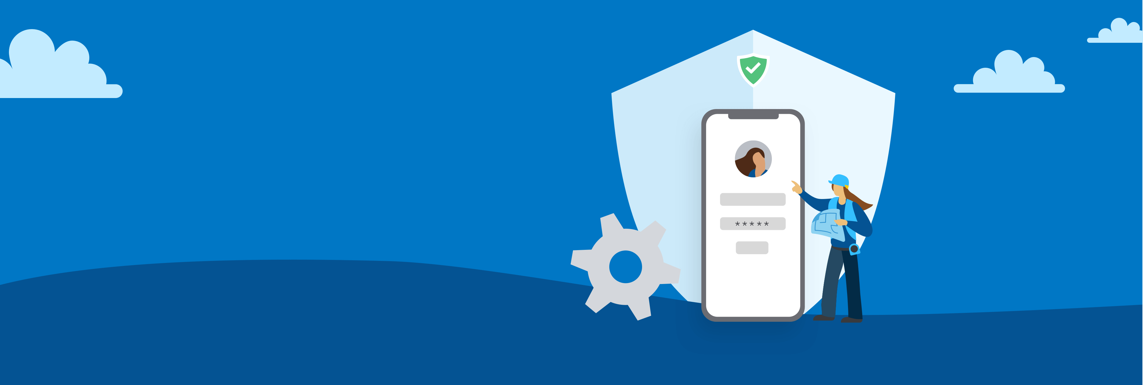 Intuit Privacy - Illustration of a woman holding the key to a fort Intuit Privacy - Illustration of a woman holding the key to a fort