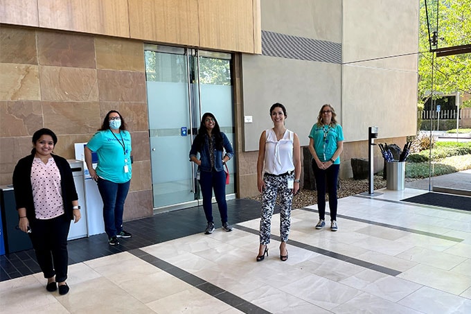 Intuit women celebrating pay equality