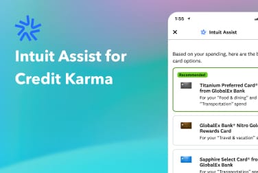 A product screen of Intuit Assist for Credit Karma