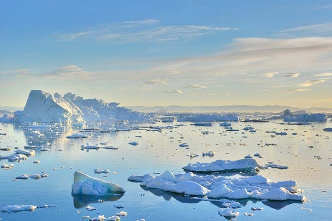 Melting glaciers