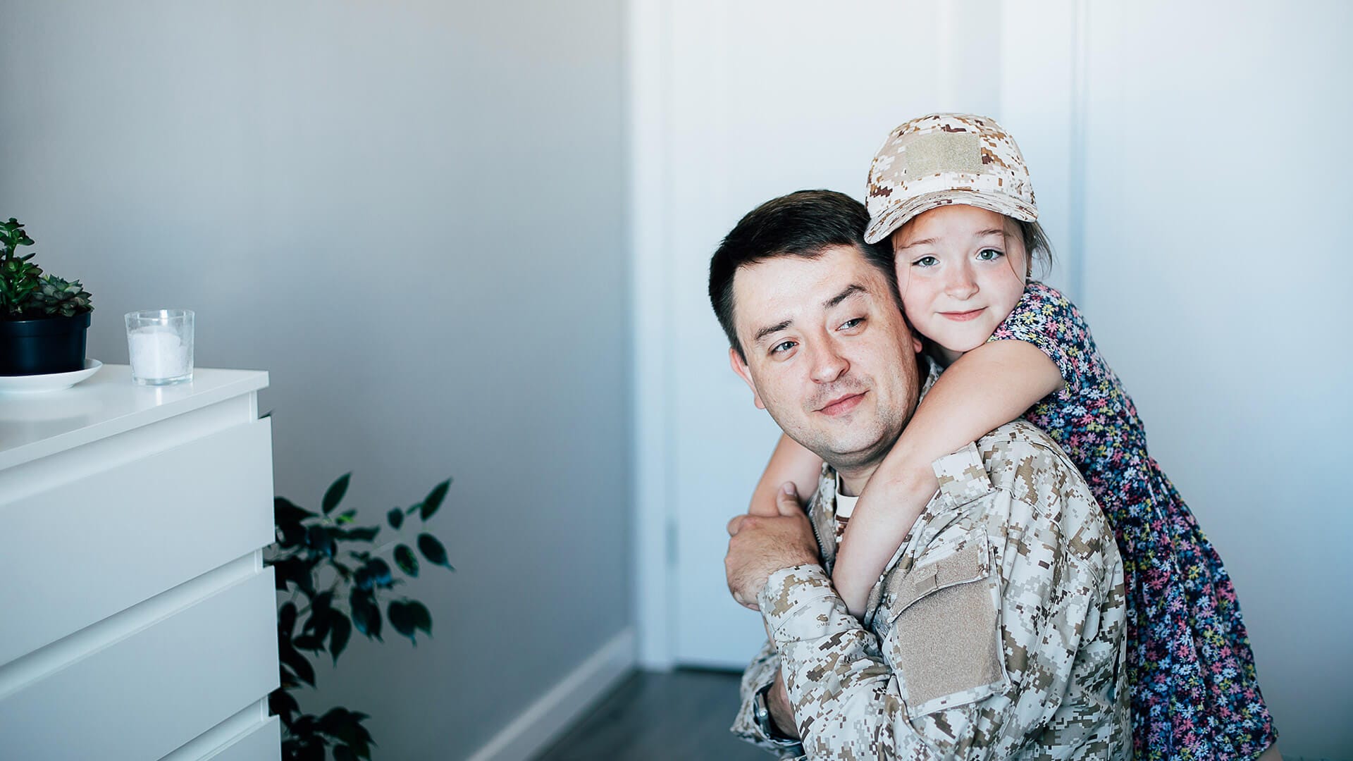 Veteran and child