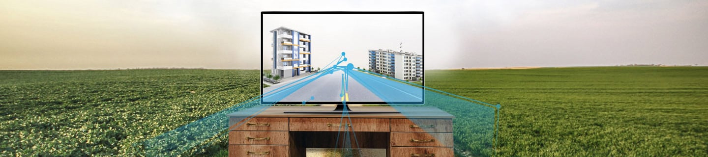 Television on a farm