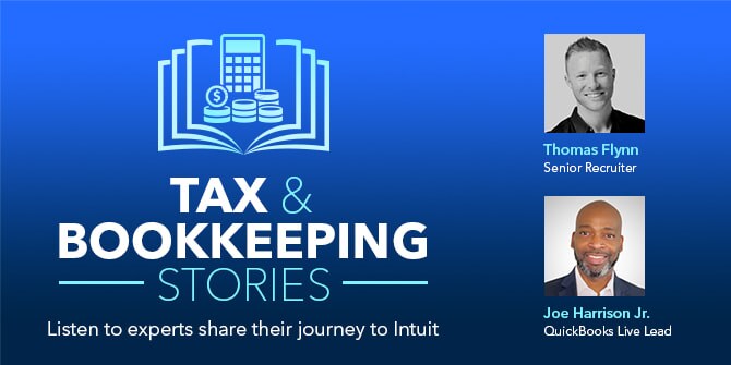 Tax and bookkeeping stories promo banner.