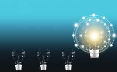 lightbulbs turning on