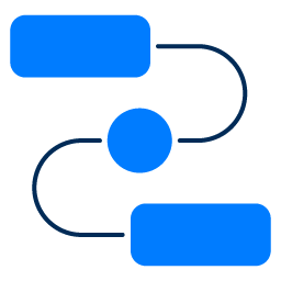 A blue ribbon with a pair of scissors on it.